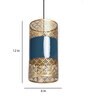 Yoshie Ralph Blue Iron Hanging Light