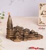 Ram Mandir Ayodhya Gold Polyresin Religious Temple