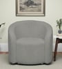 Ramee Boucle Fabric 1 Seater Sofa in  Grey Colour