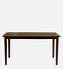Ramen Solid Wood 6 Seater Dining Set in Cappuccino Finish with Bench