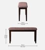 Ramen Solid Wood 6 Seater Dining Set in Cappuccino Finish with Bench