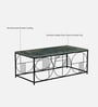 Ramirez Metal Coffee Table With Onyx Green Porcelain Top