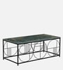 Ramirez Metal Coffee Table With Onyx Green Porcelain Top