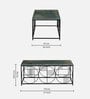 Ramirez Metal Coffee Table With Onyx Green Porcelain Top