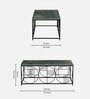 Ramirez Metal Coffee Table With Onyx Green Porcelain Top