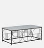 Ramirez Metallic Coffee Table With White Porcelain Top