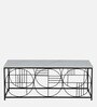 Ramirez Metallic Coffee Table With White Porcelain Top