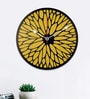 Ramona Engineered Wood Yellow Wall Clock