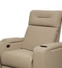 Ramp Recliner Sofa Fabric In Beige Color