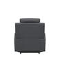 Ramp Recliner Sofa Fabric In Black Color