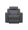 Ramp Recliner Sofa Fabric In Black Color