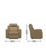 Ramp Recliner Sofa Fabric In Dark Grey Color