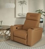 Ramp Recliner Sofa Fabric In Light Grey Color