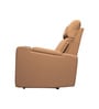 Ramp Recliner Sofa Fabric In Light Grey Color