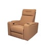 Ramp Recliner Sofa Fabric In Light Grey Color
