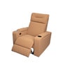 Ramp Recliner Sofa Fabric In Light Grey Color