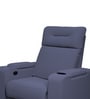 Ramp Recliner Sofa Fabric In Navy Blue Color