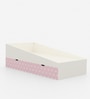 Ramp Up Single Bed in White and Pink Finish