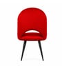 Rams Velvet Arm Chair In Maroon Colour