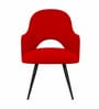 Rams Velvet Arm Chair In Maroon Colour
