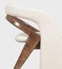 Ramya Plush Armchair In White Color