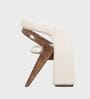Ramya Plush Armchair In White Color