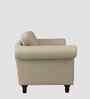 Rana Fabric 1 Seater Sofa in Cotton Beigen Color