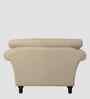 Rana Fabric 1 Seater Sofa in Cotton Beigen Color