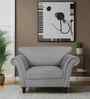 Rana Fabric 1 Seater Sofa in Dim Grey Color