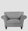 Rana Fabric 1 Seater Sofa in Dim Grey Color
