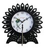 Black Solid Wood Solid Traditional Wall Clock