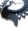 Black Solid Wood Solid Traditional Wall Clock