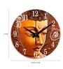Engineered Wood Buddha Wall Clock