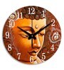 Engineered Wood Buddha Wall Clock