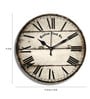 Multicolor Engineered Wood Analog Ocean Rose Wall Clock