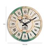 Engineered Wood Roman Numbers Analog Wall Clock