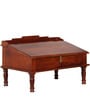 Rangilo Rajasthan Antique Mango Wood Writing Desk in Honey Oak Finish