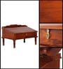 Rangilo Rajasthan Antique Mango Wood Writing Desk in Honey Oak Finish