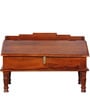 Rangilo Rajasthan Antique Mango Wood Writing Desk in Honey Oak Finish