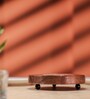 Rangoli Acacia Wood Riser with Ceramic & Metal Feet