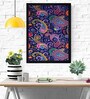 Rangoli Art Texture Paper Framed Art Print 