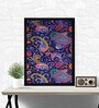 Rangoli Art Texture Paper Framed Art Print 