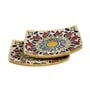 Rangriti Yellow & Red 6.5 Inch (Set of 2) Ceramic Appetizer Platter