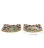 Rangriti Yellow & Red 6.5 Inch (Set of 2) Ceramic Appetizer Platter