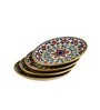 Rangriti 7 Inch Multicolour Ceramic (Set of 4) Quarter Plate