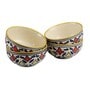 Rangriti 150ml White & Blue Ceramic (Set of 4) Dinner Bowl