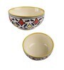 Rangriti 150ml White & Blue Ceramic (Set of 4) Dinner Bowl