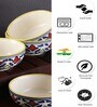 Rangriti 150ml White & Blue Ceramic (Set of 4) Dinner Bowl