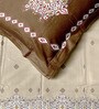 Beige Rangriti King Size Bedding Set with 180TC Bedsheet With Comforter & 2pc Pillow Covers