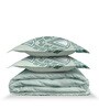 Blue Rangriti King Size Bedding Set with 180TC Bedsheet With Comforter & 2pc Pillow Covers